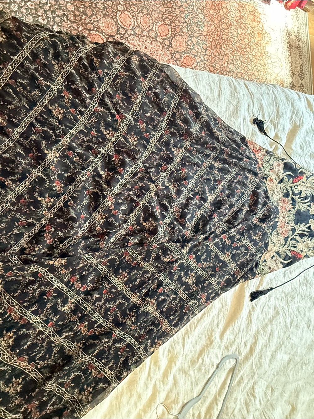 Free People Black Embroidered Detail Dress - Picture 2 of 4